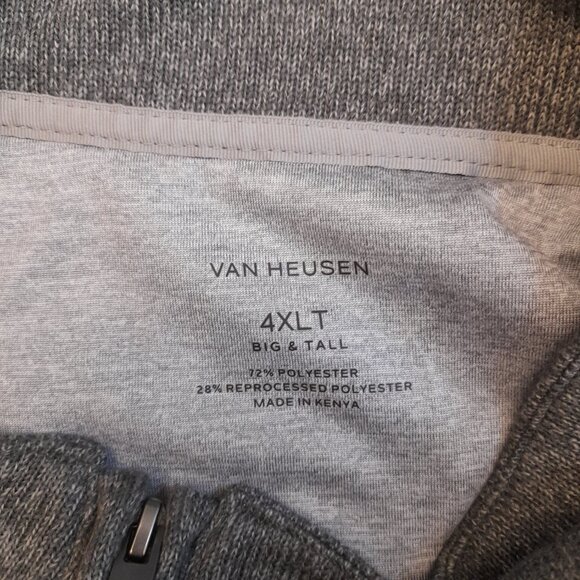 *BOGO FREE* 4XLT Van Heusen Big & Tall Sweater 1/4 Zip Long Sleeve Pullover - Picture 3 of 10